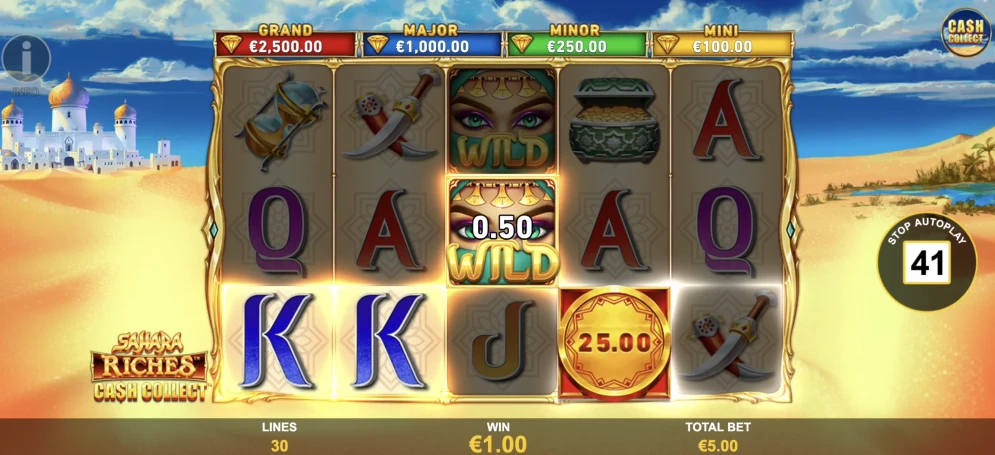 Sahara Riches Cash Collect Slot